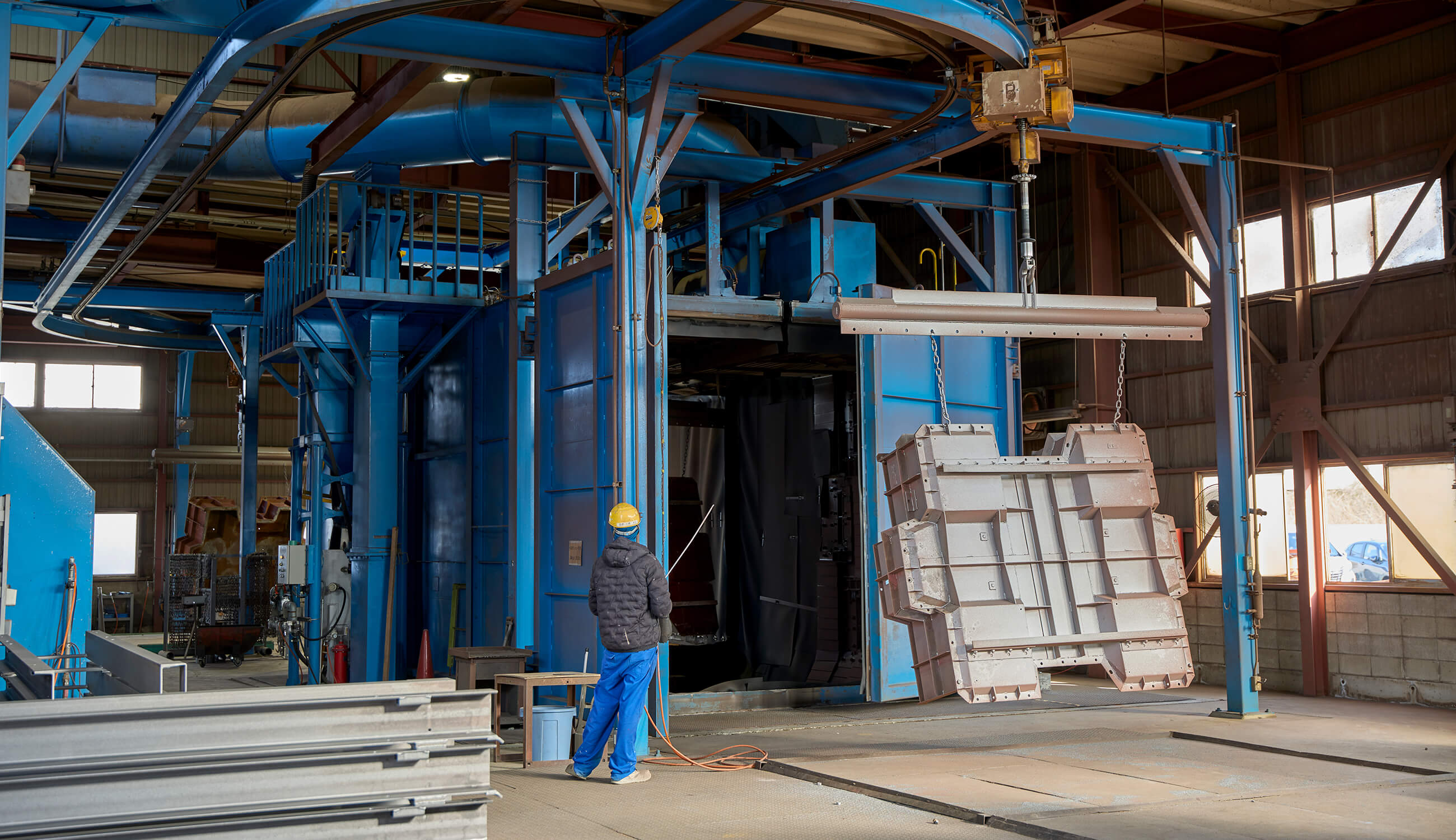 ブラスト加工設備