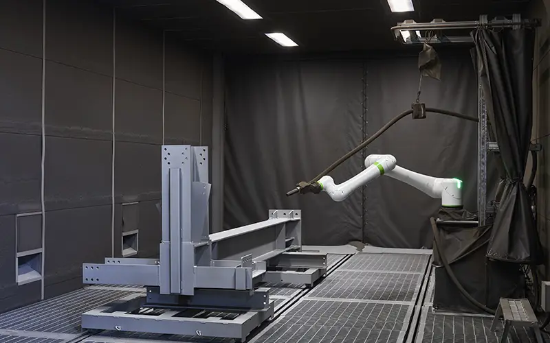 大型ブラスト協働ロボット